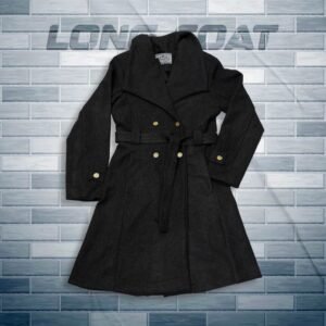 Womens Long Coat- Black