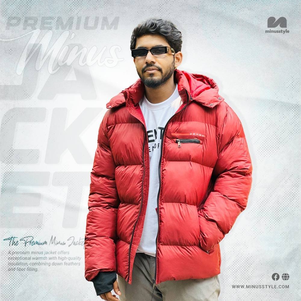 Prada Padded Jacket- Maroon