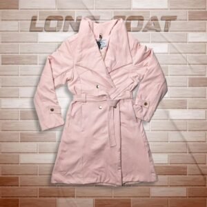 Womens Long Coat- Pink