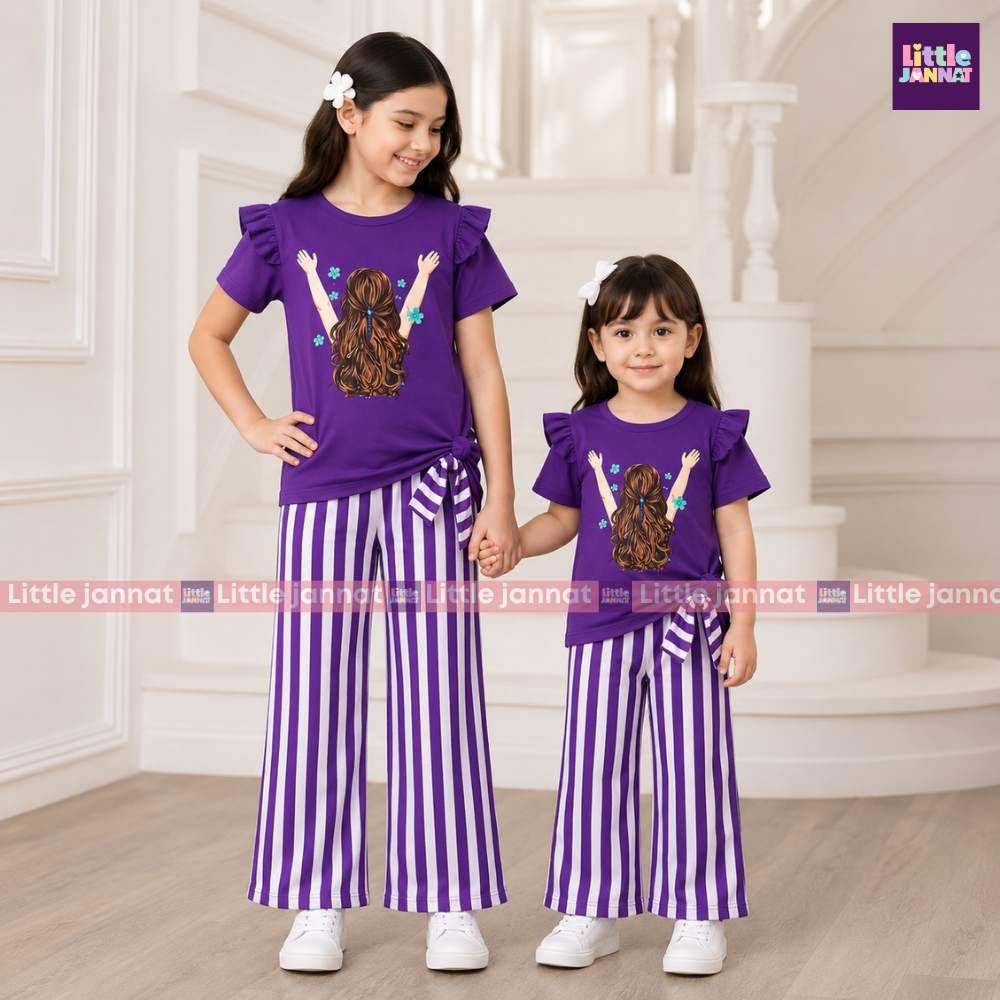 Cotton Summer Set -206- Violet