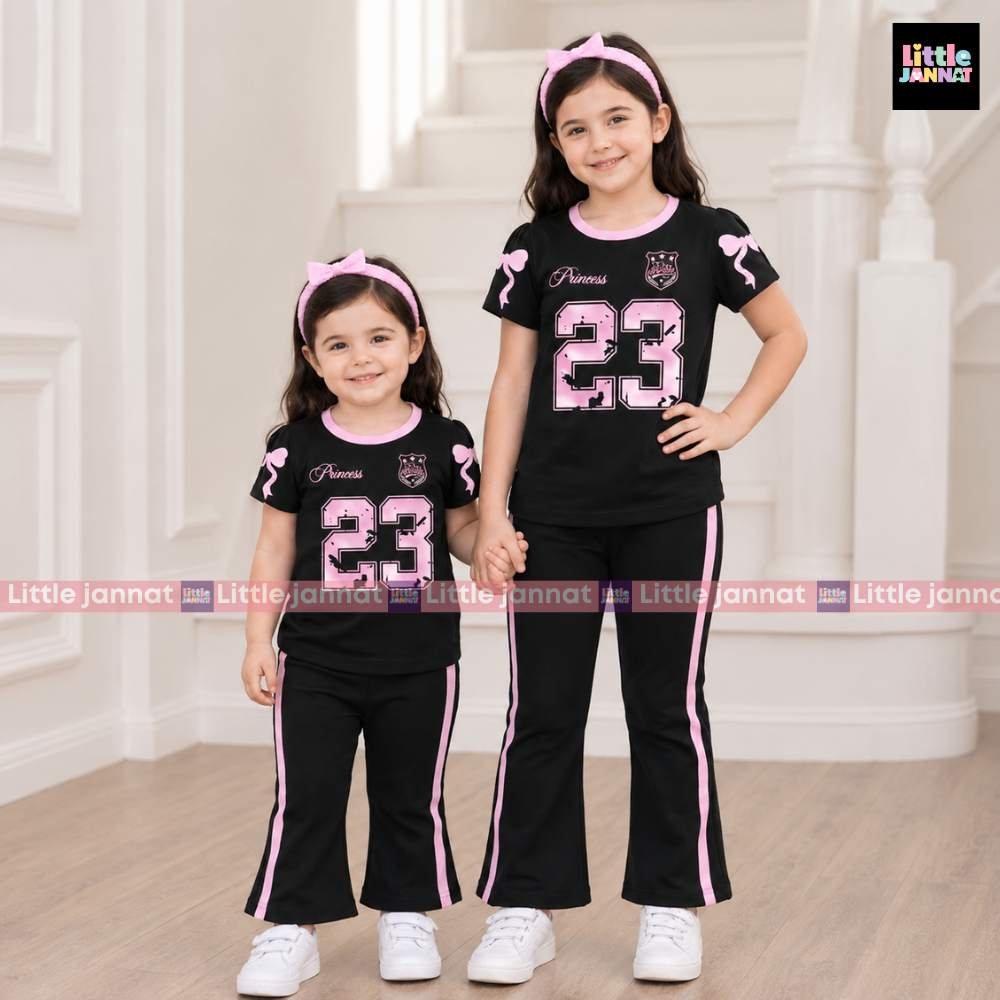 Cotton Summer Set -210 - Pinkish 23 Black